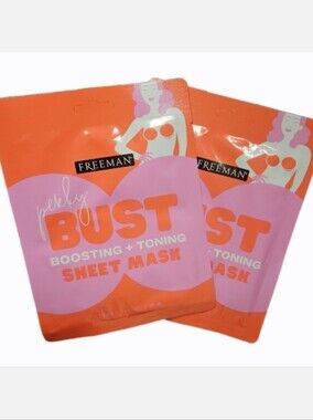 NWT 》2×《 FREEMAN PERKY BUST FIRMING & TONING SHEET MASKS!